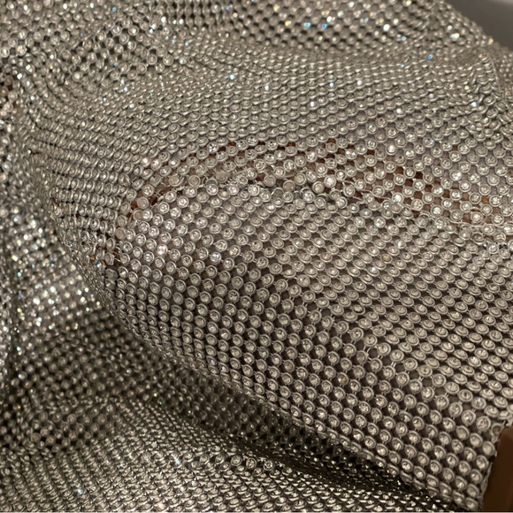 Crystal Rhinestone Embellished Slouch Boots New with Defeats - Picture 8 of 14